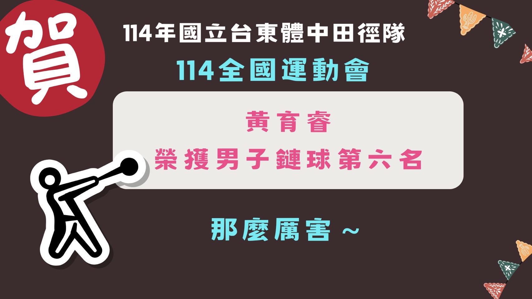 114全運會黃育睿