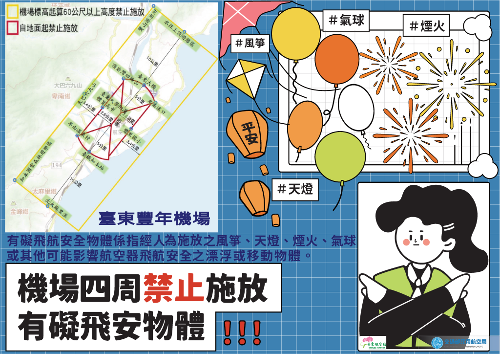 禁放飛安物體
